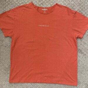 Men’s Medium Youngla Block Tee Oversized Fit Orange